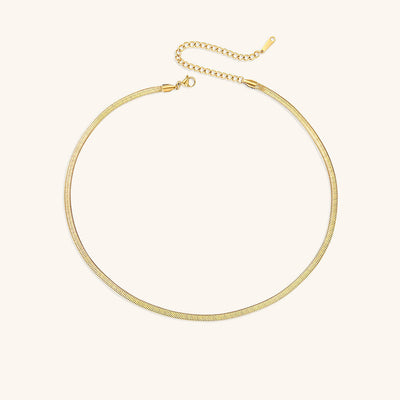 Elizabeth Guld Herringbone Halsband