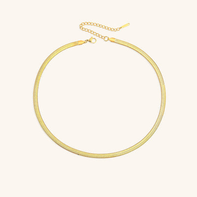 Elizabeth Guld Herringbone Halsband