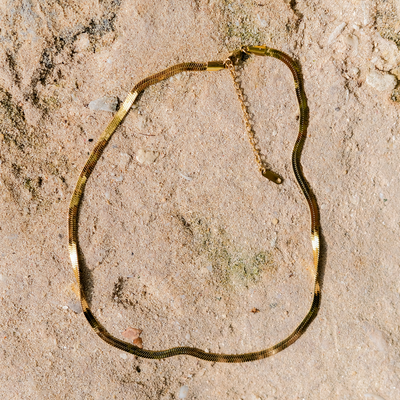 Elysian Guld Fiskbenshalsband