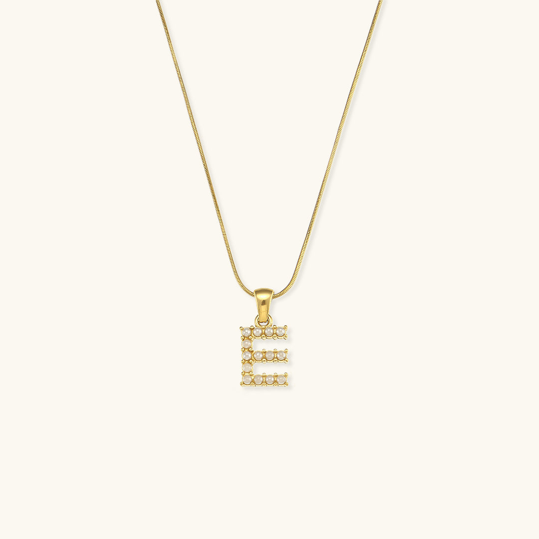 Augustine Pärlhalsband med Initial