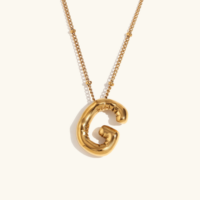 Ballong Guld Initial Smycke