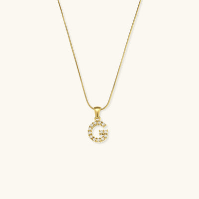Augustine Pärlhalsband med Initial