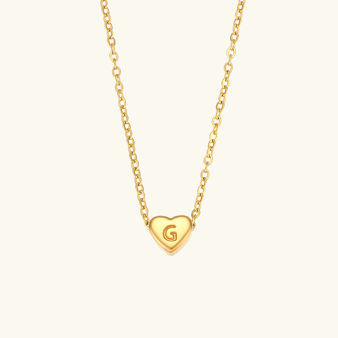 Initial Heart Guldkedja