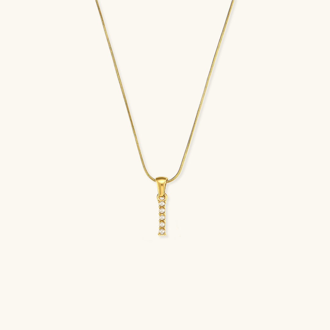 Augustine Pärlhalsband med Initial