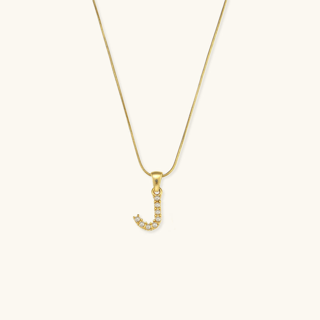 Augustine Pärlhalsband med Initial