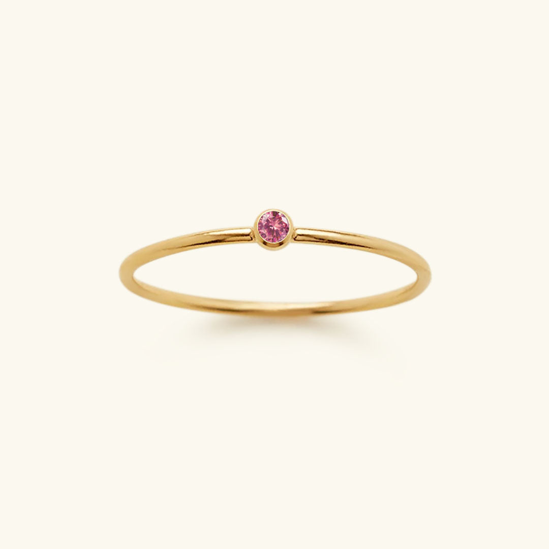 Amelya Birthstone Stacking Ring