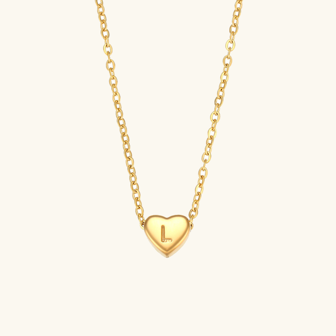 Initial Heart Guldkedja