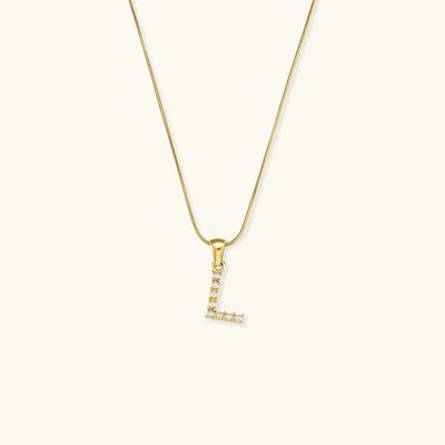 Augustine Pärlhalsband med Initial