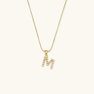 Augustine Pärlhalsband med Initial