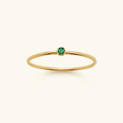 Amelya Birthstone Stacking Ring
