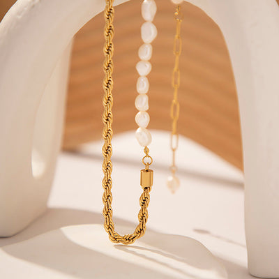 Dualia Guldpärlhalsband