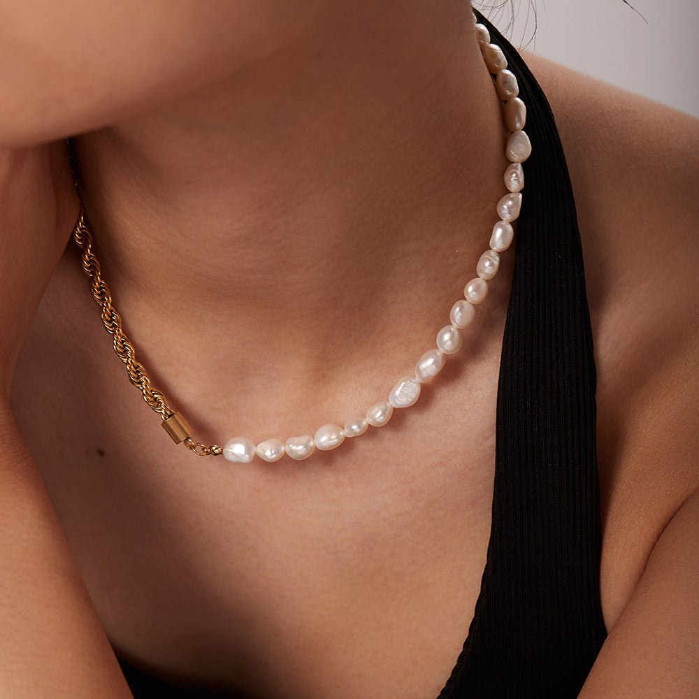 Dualia Guldpärlhalsband