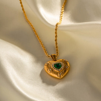 Caelus Kuld Halsband med Hjärtdesign