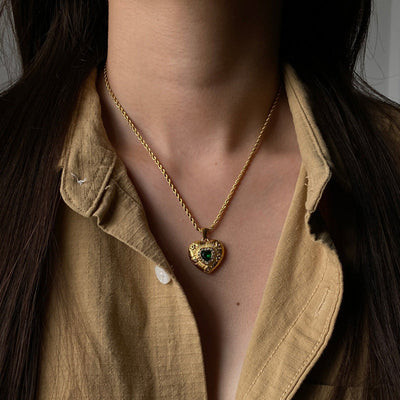 Caelus Kuld Halsband med Hjärtdesign