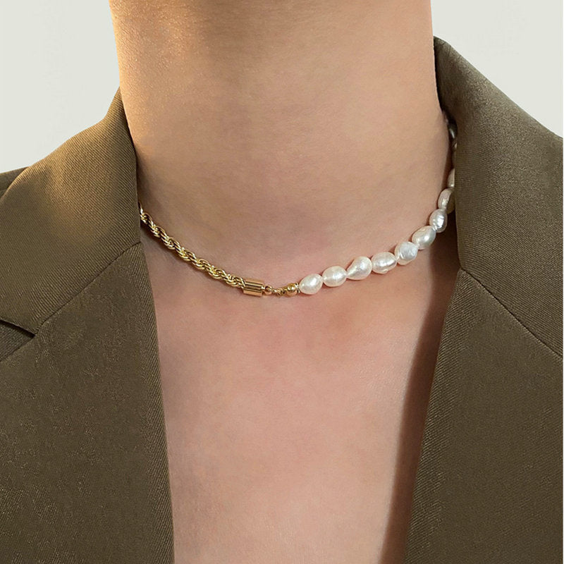 Dualia Guldpärlhalsband