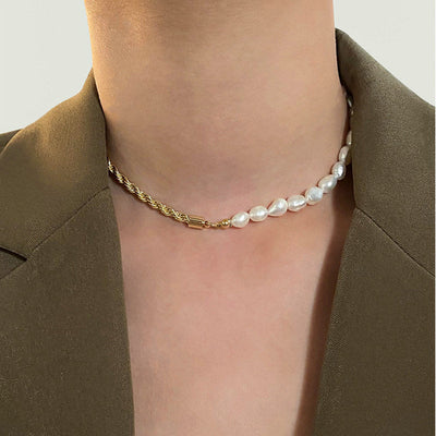 Dualia Guldpärlhalsband