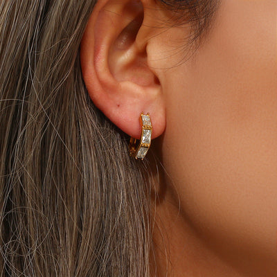 Elira Diamant Hoopörhängen