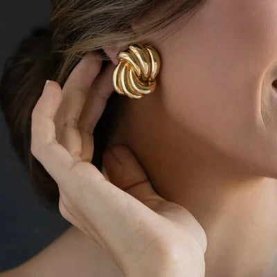 Floriana Guld Hoop-Örhängen