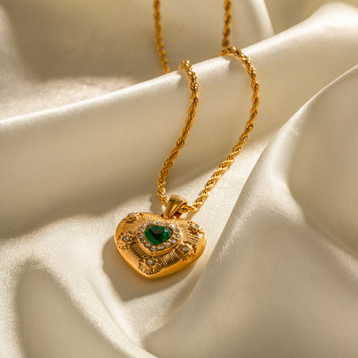 Caelus Kuld Halsband med Hjärtdesign