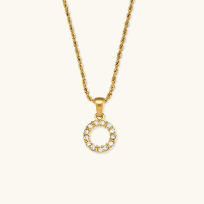 Maeve Bokstavsdiamant Initialhalsband