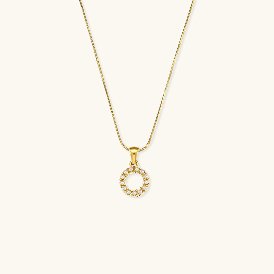 Augustine Pärlhalsband med Initial