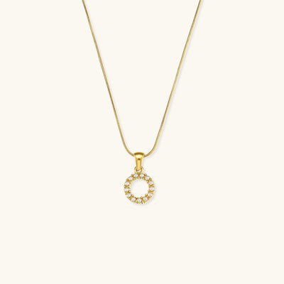 Augustine Pärlhalsband med Initial