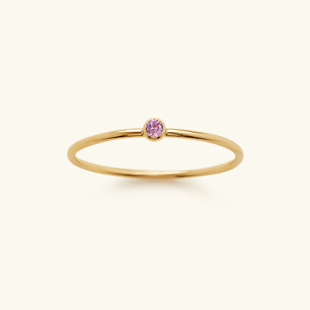 Amelya Birthstone Stacking Ring