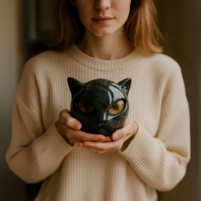 Noiraude™ | Skulptur av svart katt