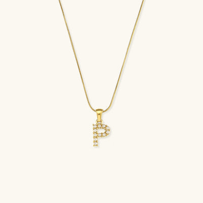 Augustine Pärlhalsband med Initial