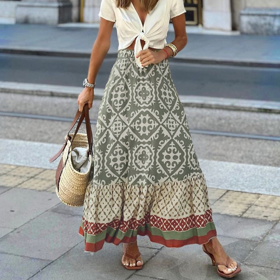 Cassey™ - Boho-inspirerad kjol