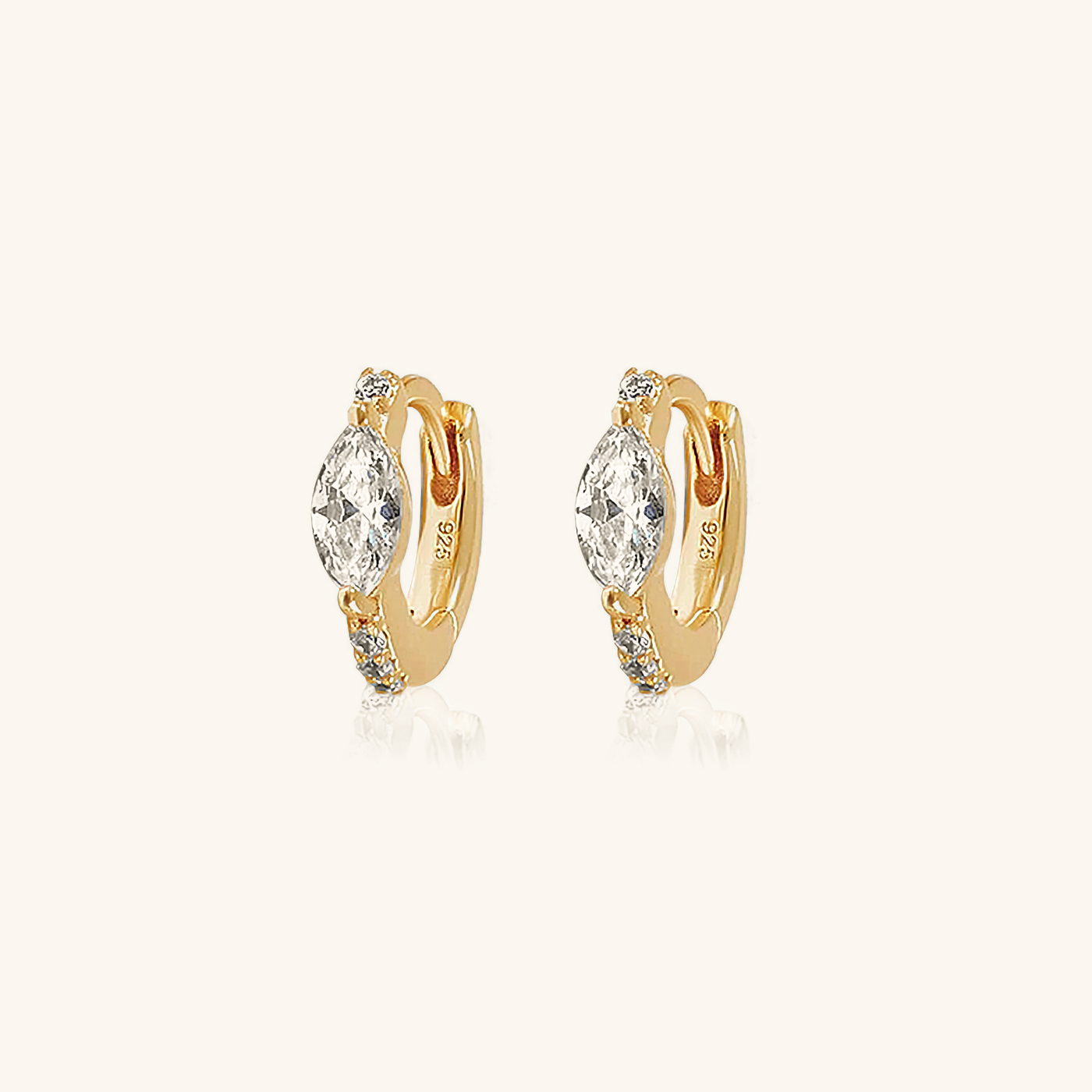 Mariah Mini Diamant Hoops Örhängen