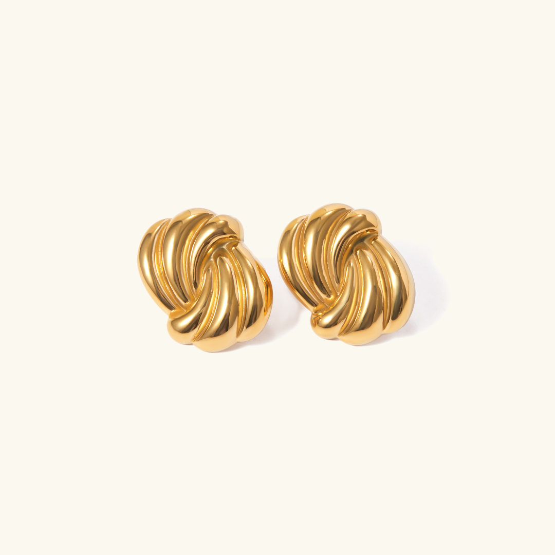 Floriana Guld Hoop-Örhängen