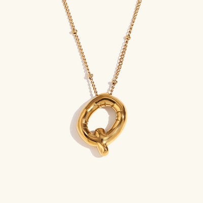 Ballong Guld Initial Smycke