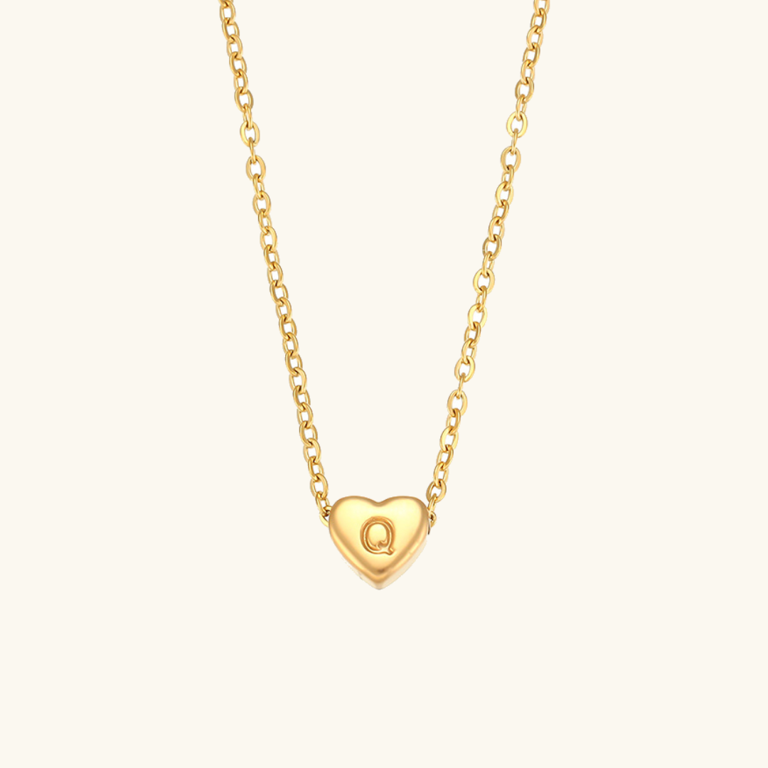 Initial Heart Guldkedja