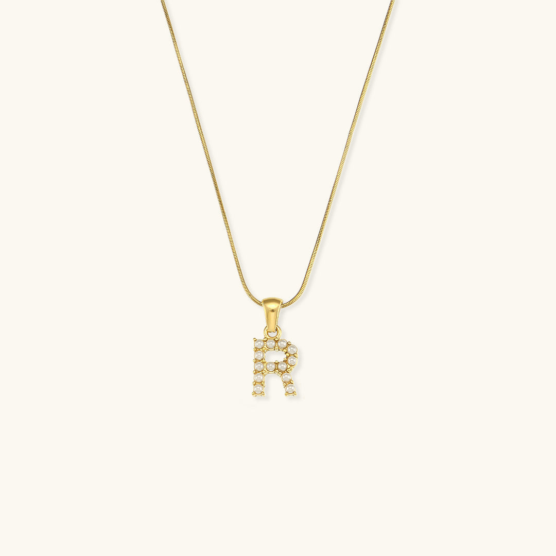 Augustine Pärlhalsband med Initial