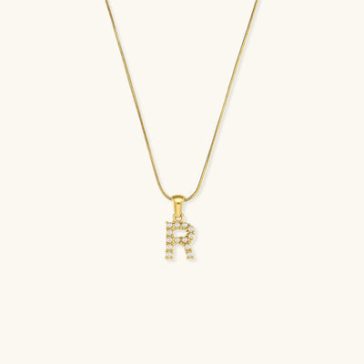 Augustine Pärlhalsband med Initial