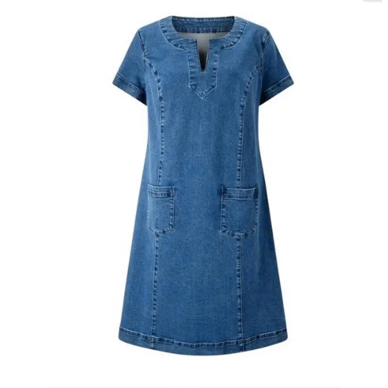 Mathea™ – Jeansklänning med tidlös form och vardagskomfort 