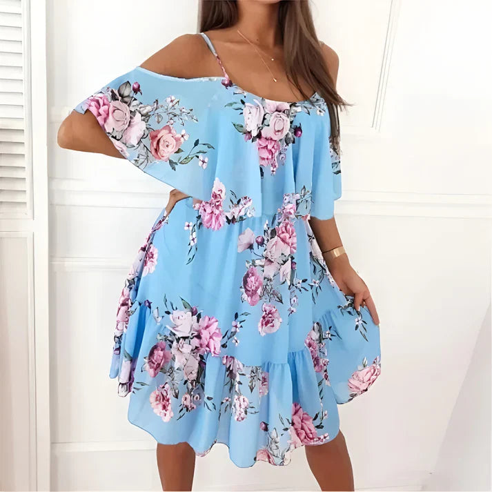 Nilla™ - Elegant blommig klänning