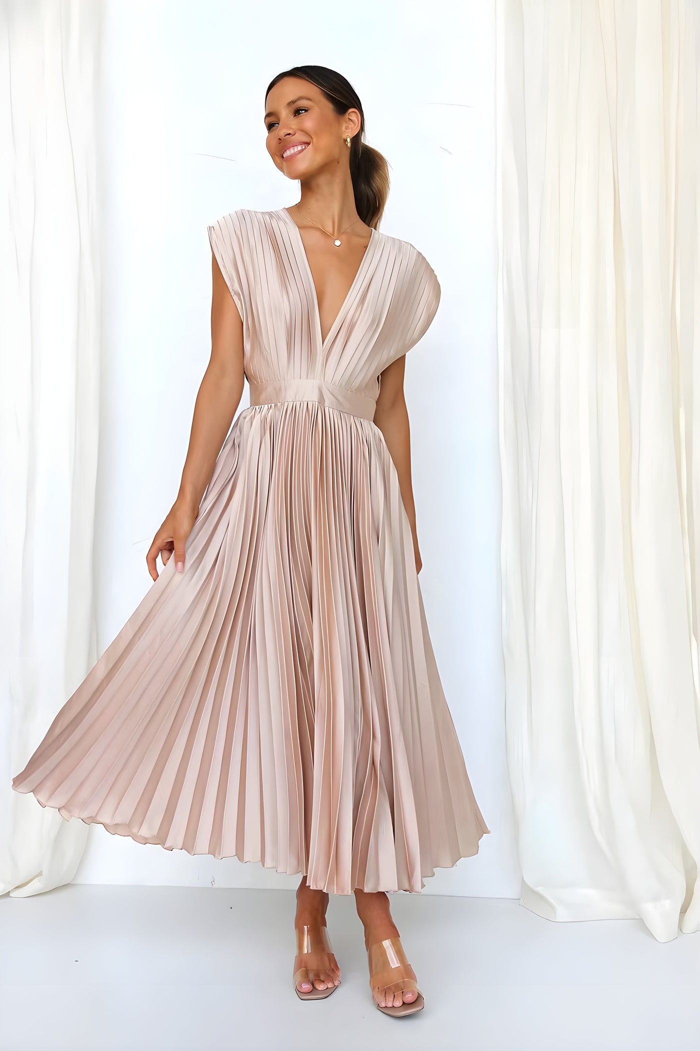 Sirelia™ - Elegant plisserad klänning