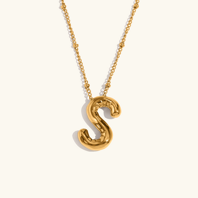 Ballong Guld Initial Smycke