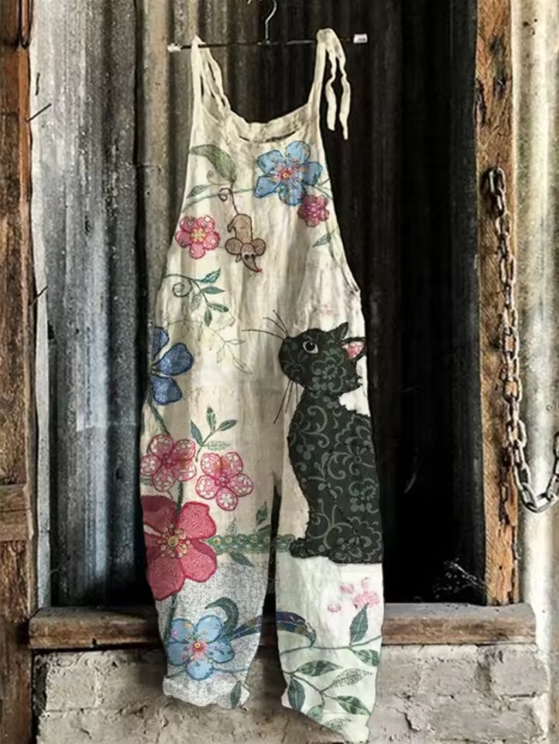 Aferdita™ | Elegant ärmlös jumpsuit med konstnärlig känsla