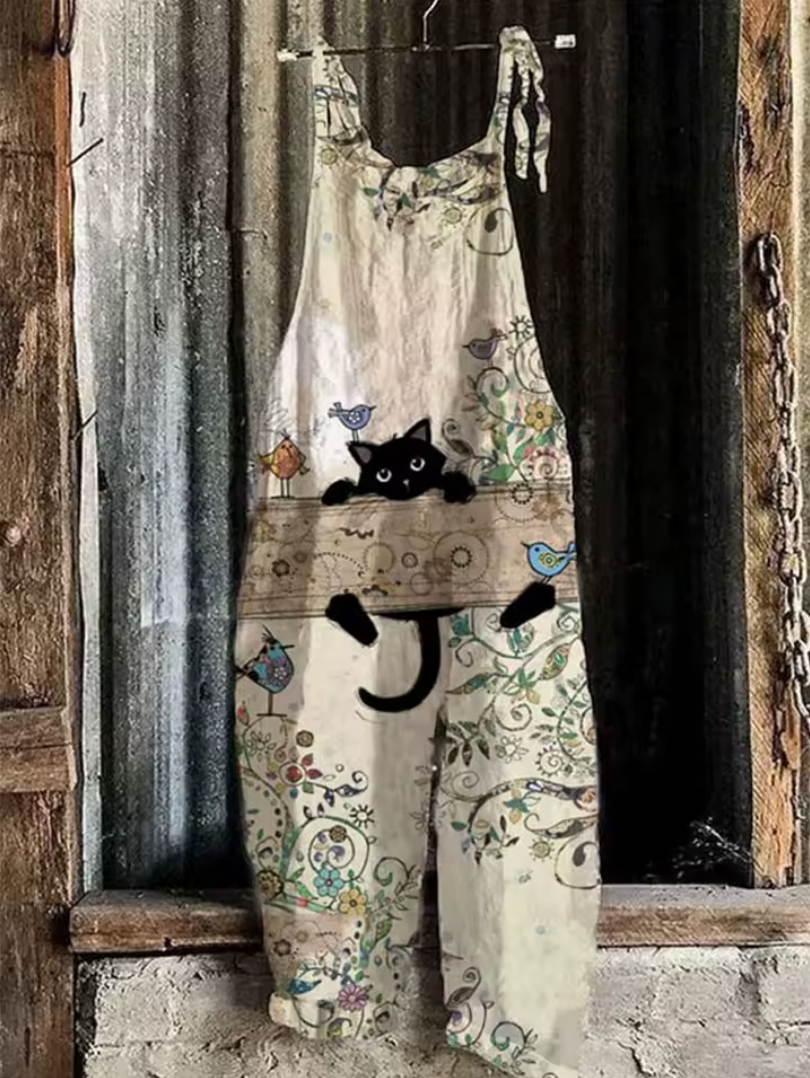 Aferdita™ | Elegant ärmlös jumpsuit med konstnärlig känsla