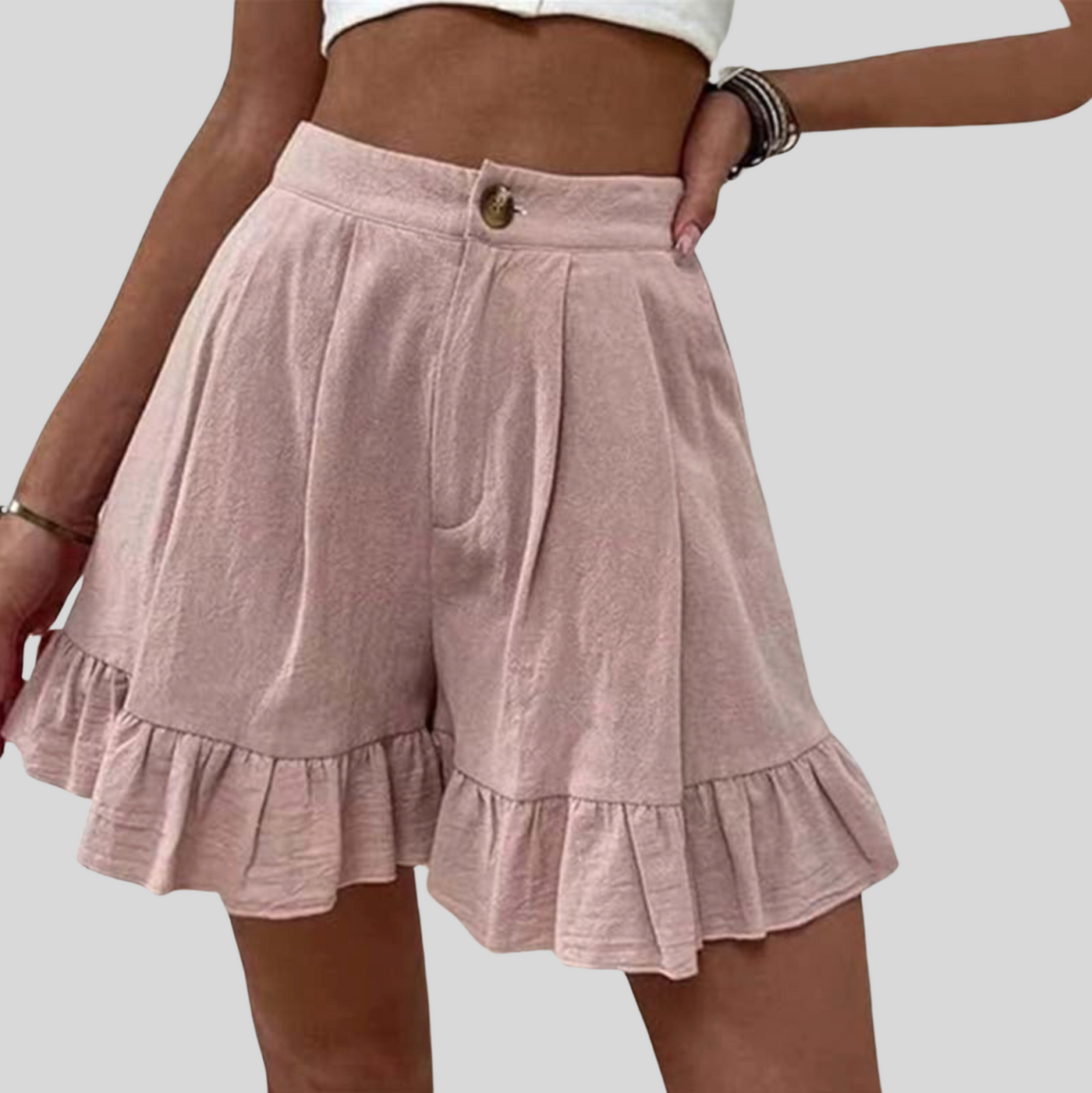 Kissha™ – Vippiga shorts med volangkant