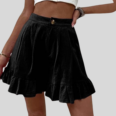 Kissha™ – Vippiga shorts med volangkant