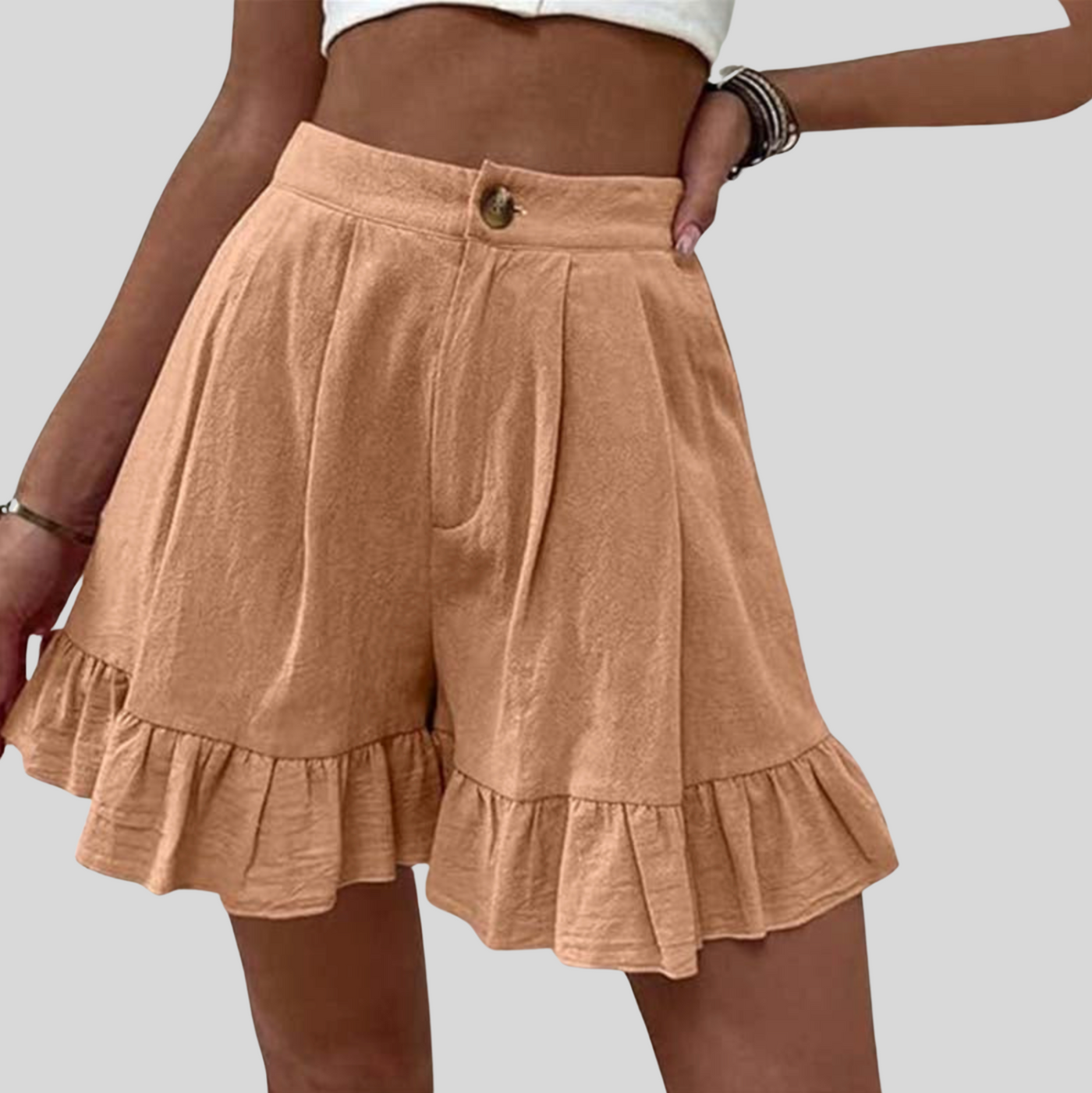 Kissha™ – Vippiga shorts med volangkant