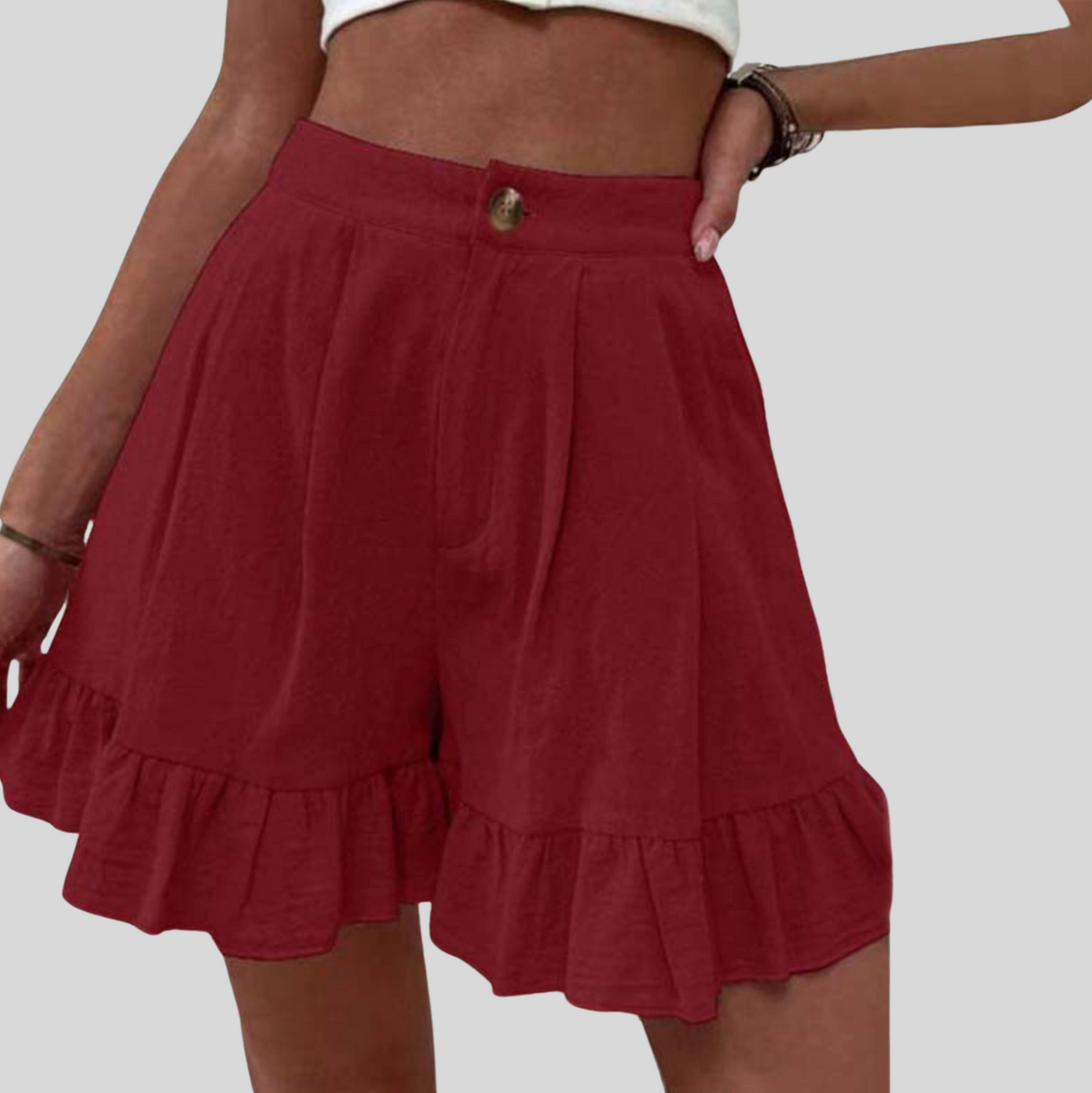 Kissha™ – Vippiga shorts med volangkant