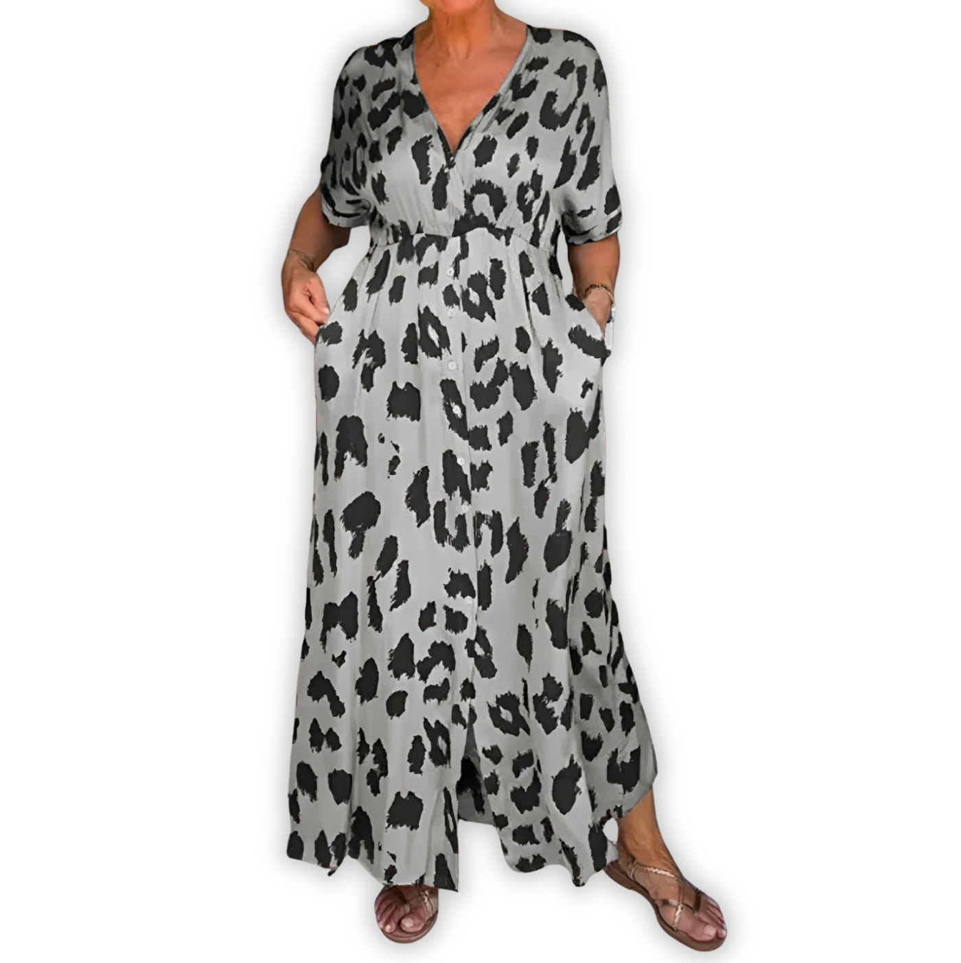 Ann-Sofie™ - Leopardklänning