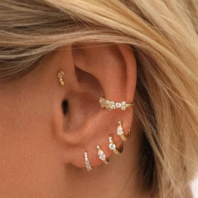 Mariah Mini Diamant Hoops Örhängen