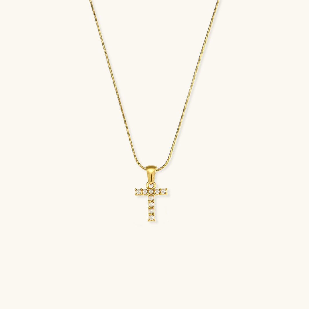 Augustine Pärlhalsband med Initial
