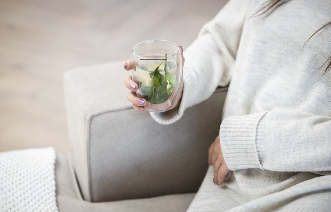 Endivo Handblåsta Dubbelväggiga Glas - 350ML Set om 4